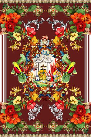 欧式印花华亿平台图片