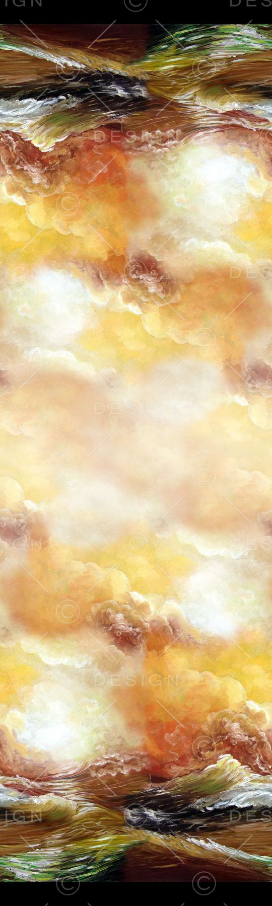 抽象海浪印花华亿平台图片