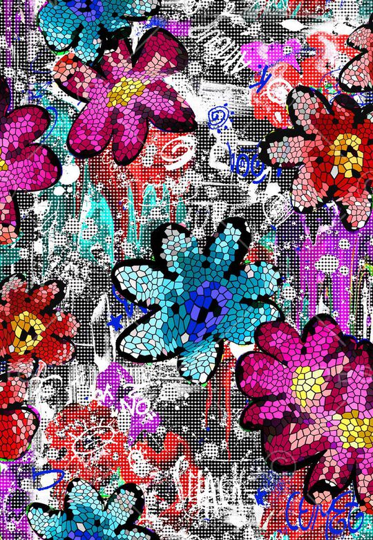 网格印花华亿平台图片