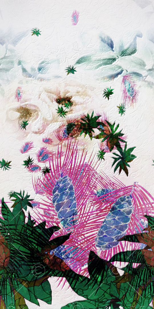 定位花系列印花华亿平台图片