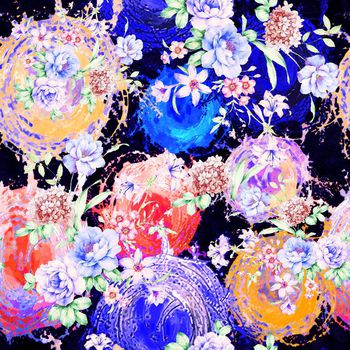 536444-水彩笔触圆点水墨花卉艺术手绘泥点肌