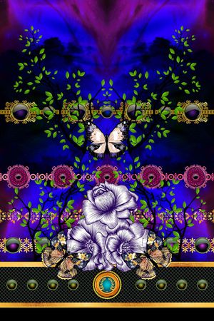 抽象印花华亿平台图片