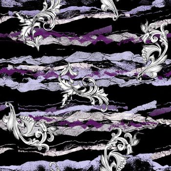 536481-复古欧式花边花纹自由麻纹肌理组合女