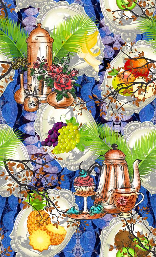 抽象印花华亿平台图片