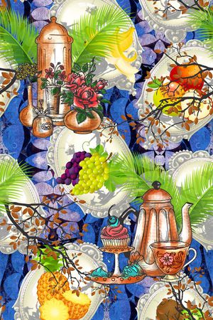 抽象印花华亿平台图片