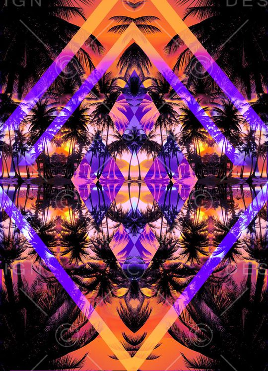 热带椰树印花华亿平台图片