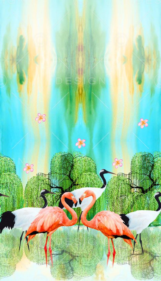 抽象印花华亿平台图片