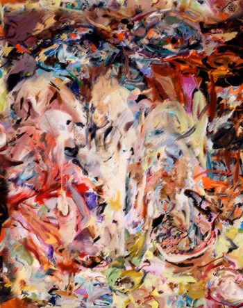 手绘油画印花华亿平台图片