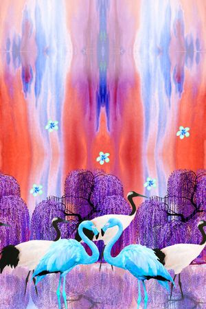 抽象印花华亿平台图片