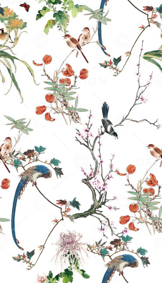 中国风印花华亿平台图片