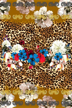 豹纹印花华亿平台图片