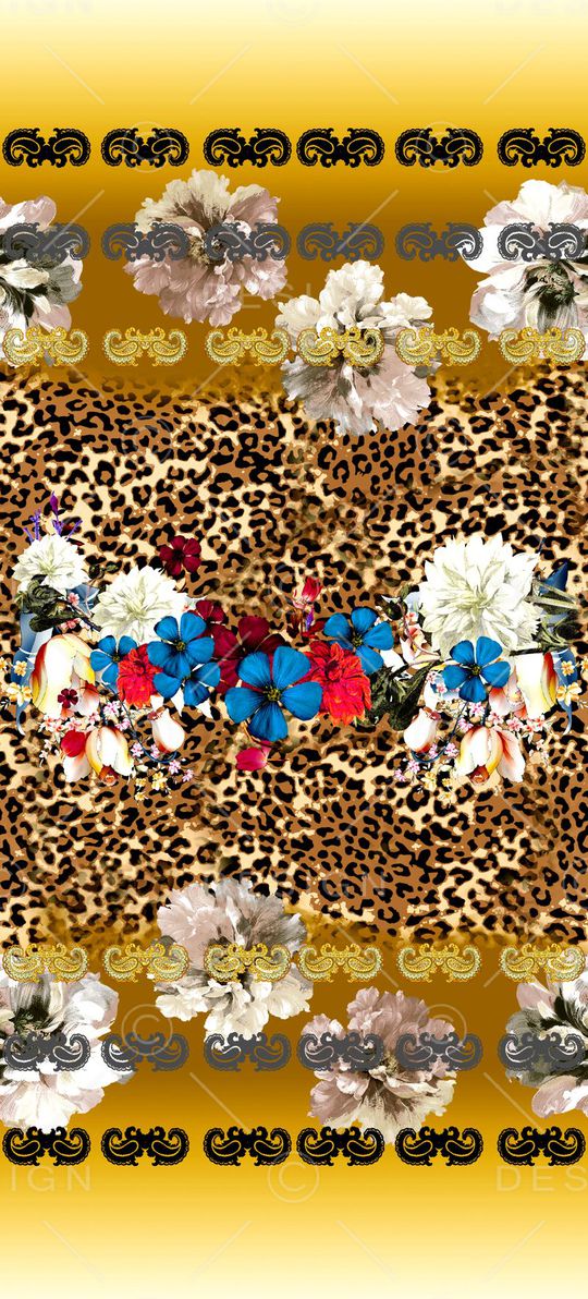 豹纹印花华亿平台图片