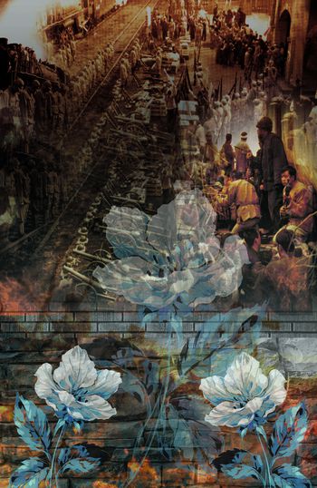 中国风印花华亿平台图片