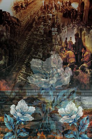 中国风印花华亿平台图片