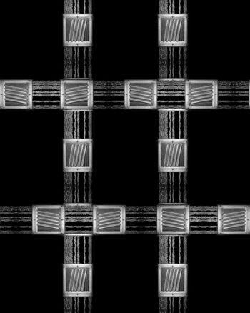 537104-抽象金属链机器面具男装图案