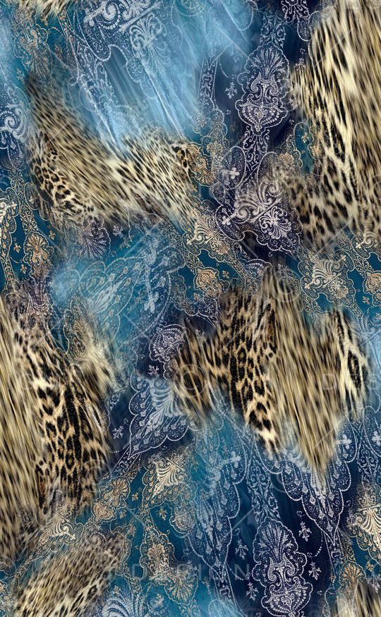 动物纹印花华亿平台图片