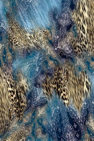 动物纹印花华亿平台图片