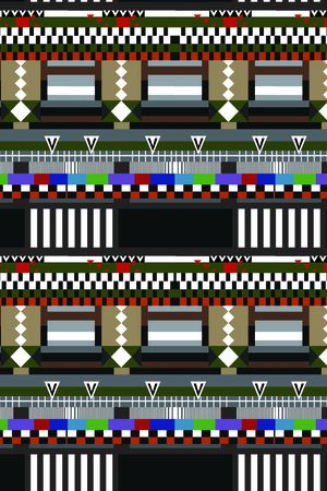 几何构成印花华亿平台图片