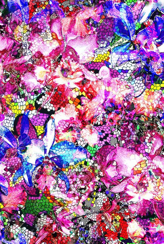 抽象印花华亿平台图片