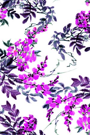 中国风印花华亿平台图片