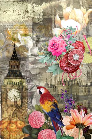 复古英伦风印花华亿平台图片