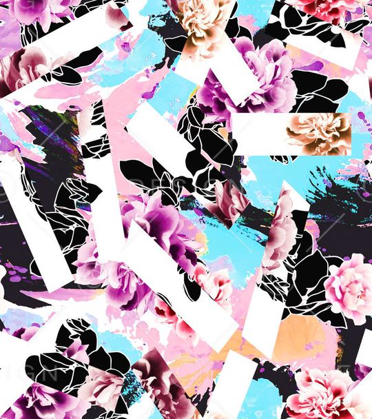 田园风印花华亿平台图片