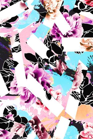 田园风印花华亿平台图片