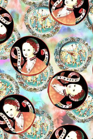 人物印花华亿平台图片