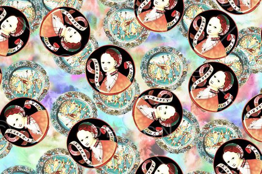 人物印花华亿平台图片