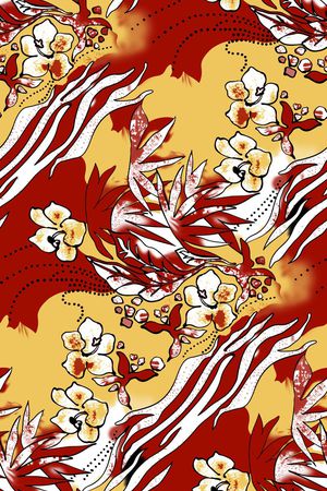 花朵印花华亿平台图片