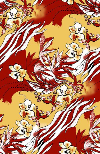 花朵印花华亿平台图片