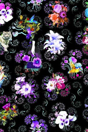 中国风印花华亿平台图片