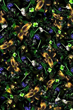 花卉印花华亿平台图片