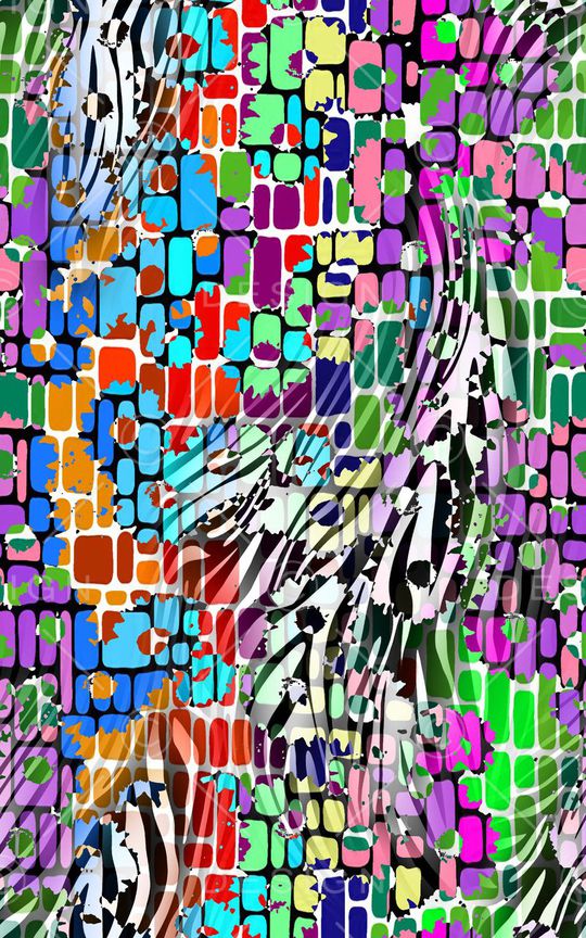 方格印花华亿平台图片