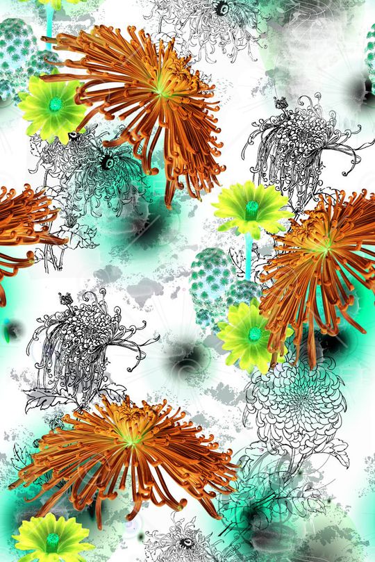 抽象印花华亿平台图片