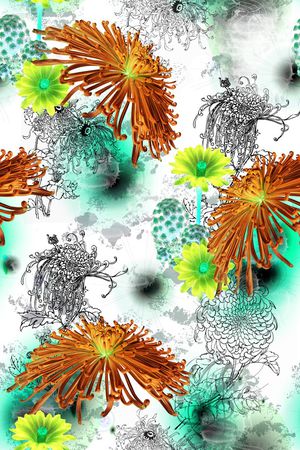 抽象印花华亿平台图片