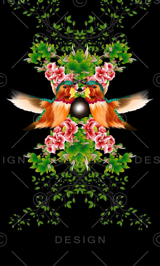 抽象印花华亿平台图片