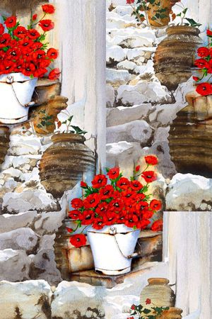 抽象印花华亿平台图片