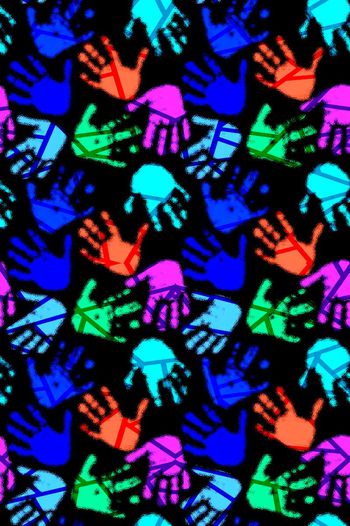 几何线条印花华亿平台图片