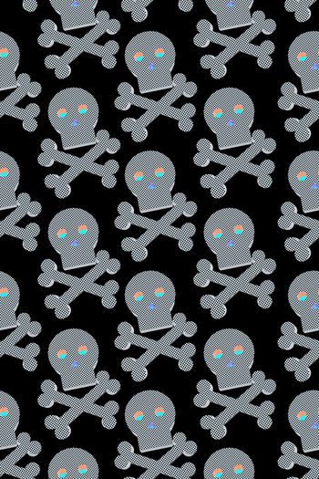 537682-2017趋势超萌红眼骷髅男装卫衣衬