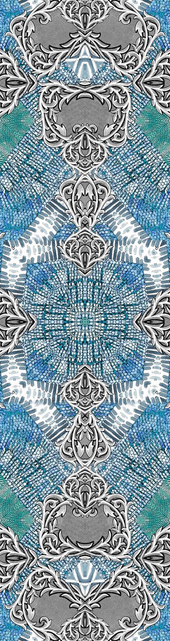 537684-民族扎染艺术蜡染纹理组合围巾欧式花