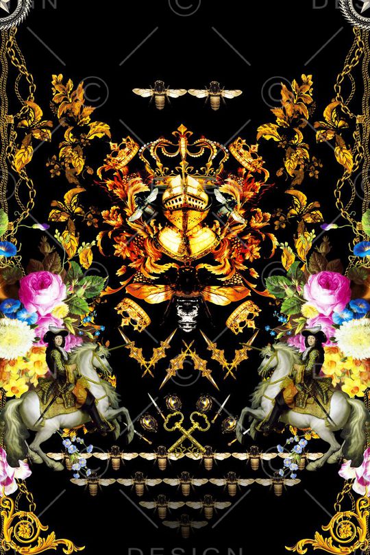 欧式宫廷风印花华亿平台图片