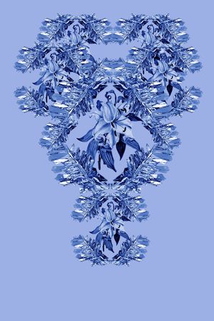 花卉金属块印花华亿平台图片