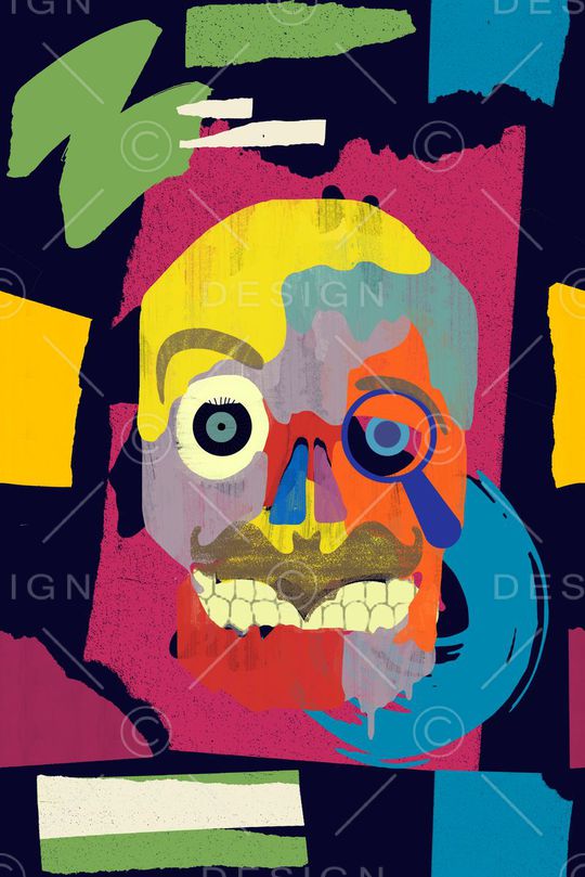 抽象印花华亿平台图片