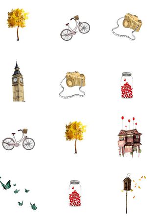 复古建筑印花华亿平台图片