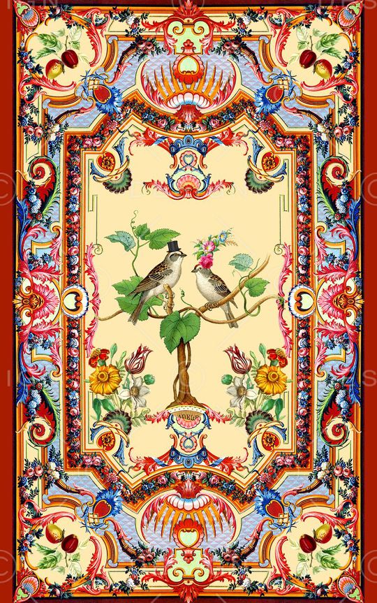 复古印花华亿平台图片