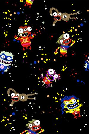 手绘卡通印花华亿平台图片