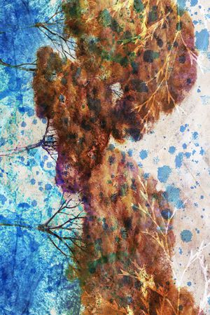 抽象印花华亿平台图片