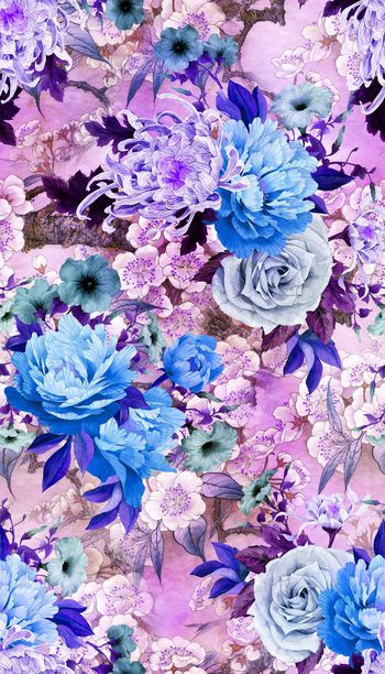 538260-中国风晕染桃花菊花牡丹组合