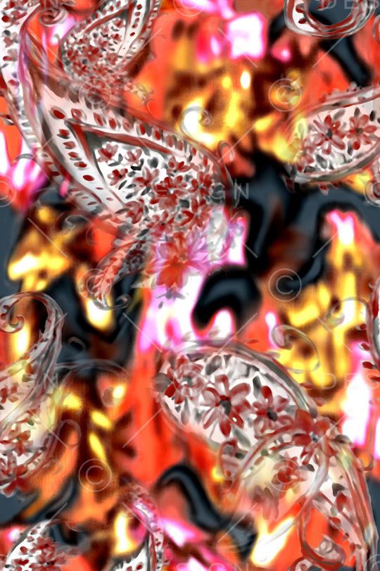 抽象印花华亿平台图片